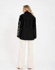 Blazer manica visone