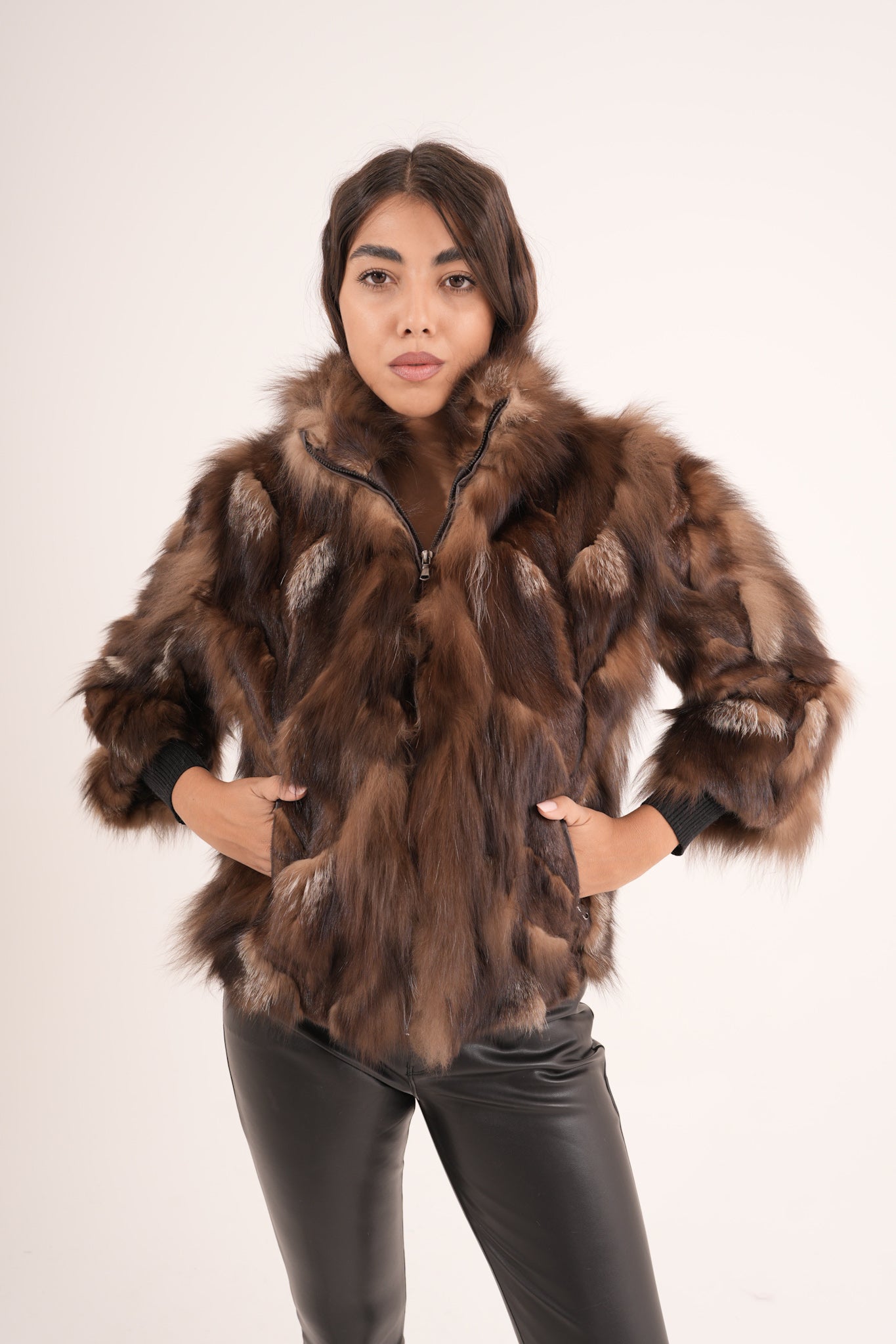 Bomber in volpe choco