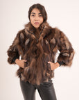 Bomber in volpe choco