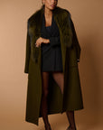 Drama luxury coat green