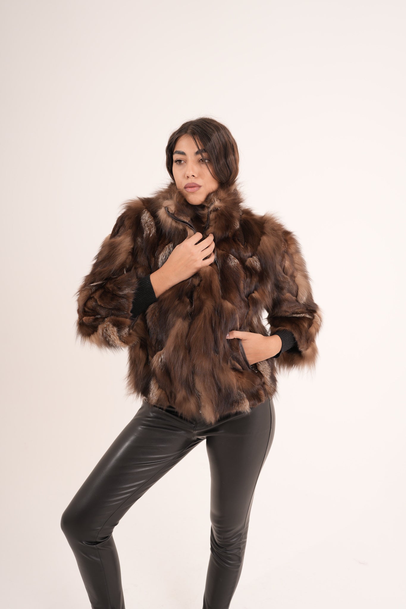 Bomber in volpe choco
