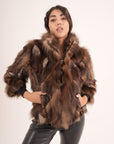 Bomber in volpe choco