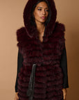 Gilet volpe leonie burgundy