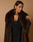 Drama luxury coat moka