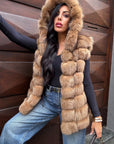 Gilet in volpe SONNY