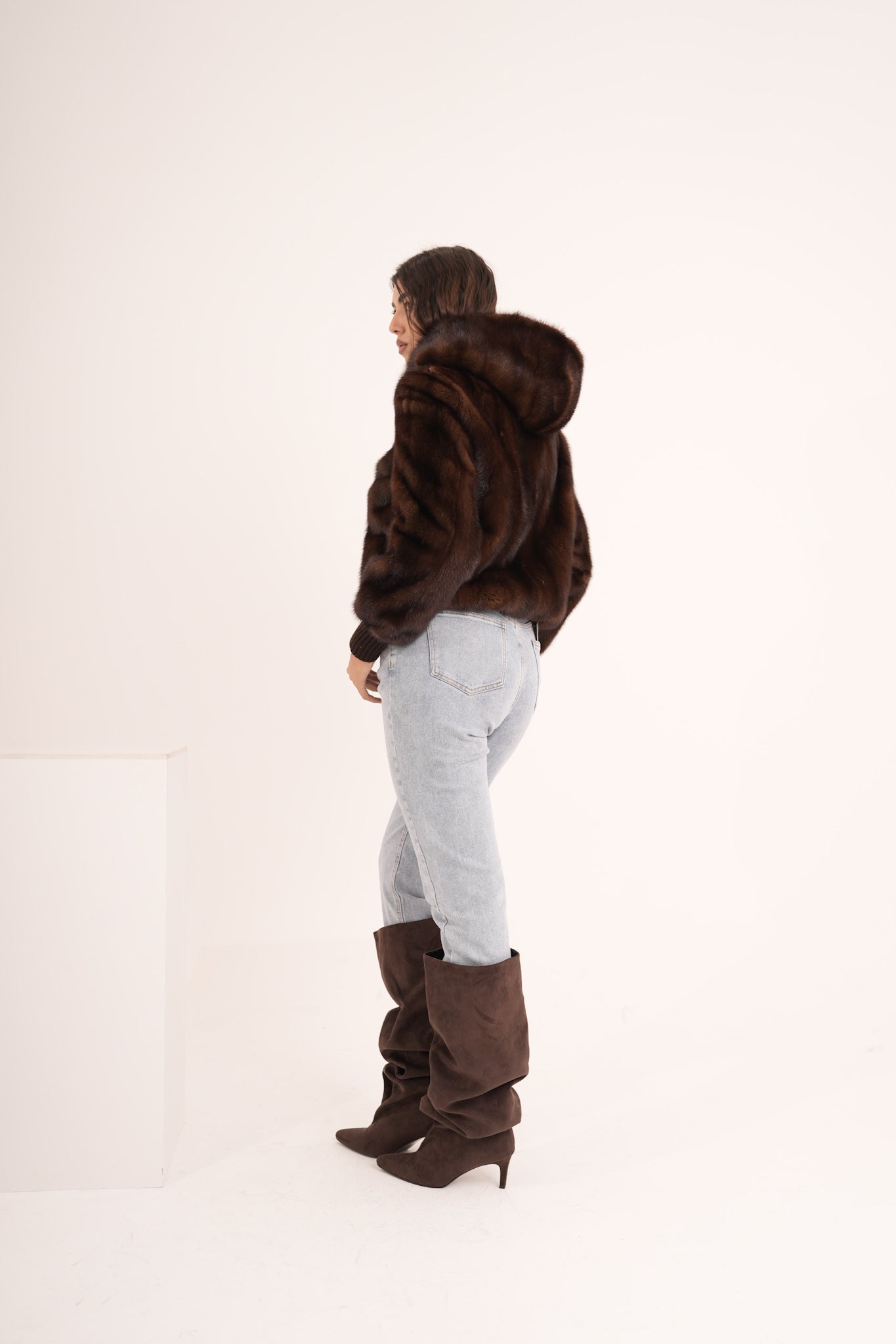 Bomber in visone AMALY
