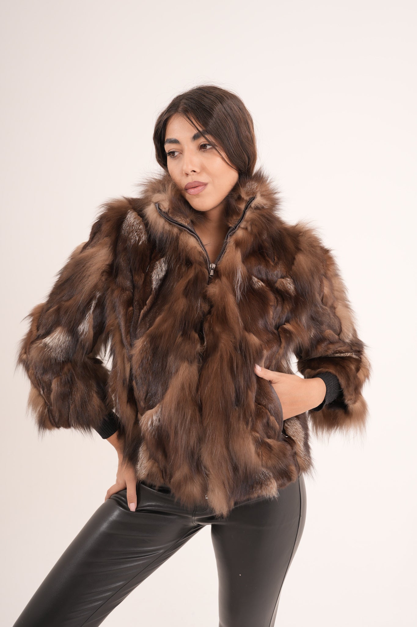 Bomber in volpe choco