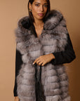 Gilet volpe leonie argento