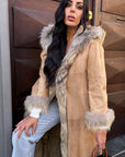 Cappotto in renna e interno in volpe Penelope