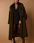 Drama luxury coat green