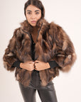 Bomber in volpe choco