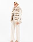 Gilet volpe amaranto