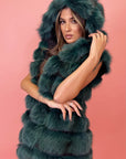 Gilet in volpe green