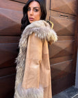 Cappotto in renna e interno in volpe Penelope