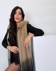 Gilet visone luxury degrade