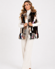 Gilet volpe fucsia