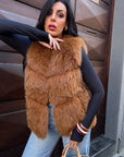 Gilet in volpe lamy