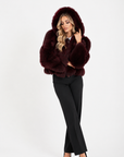 Bomber volpe orchidea bordeaux