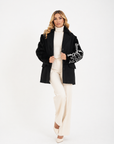 Blazer manica visone