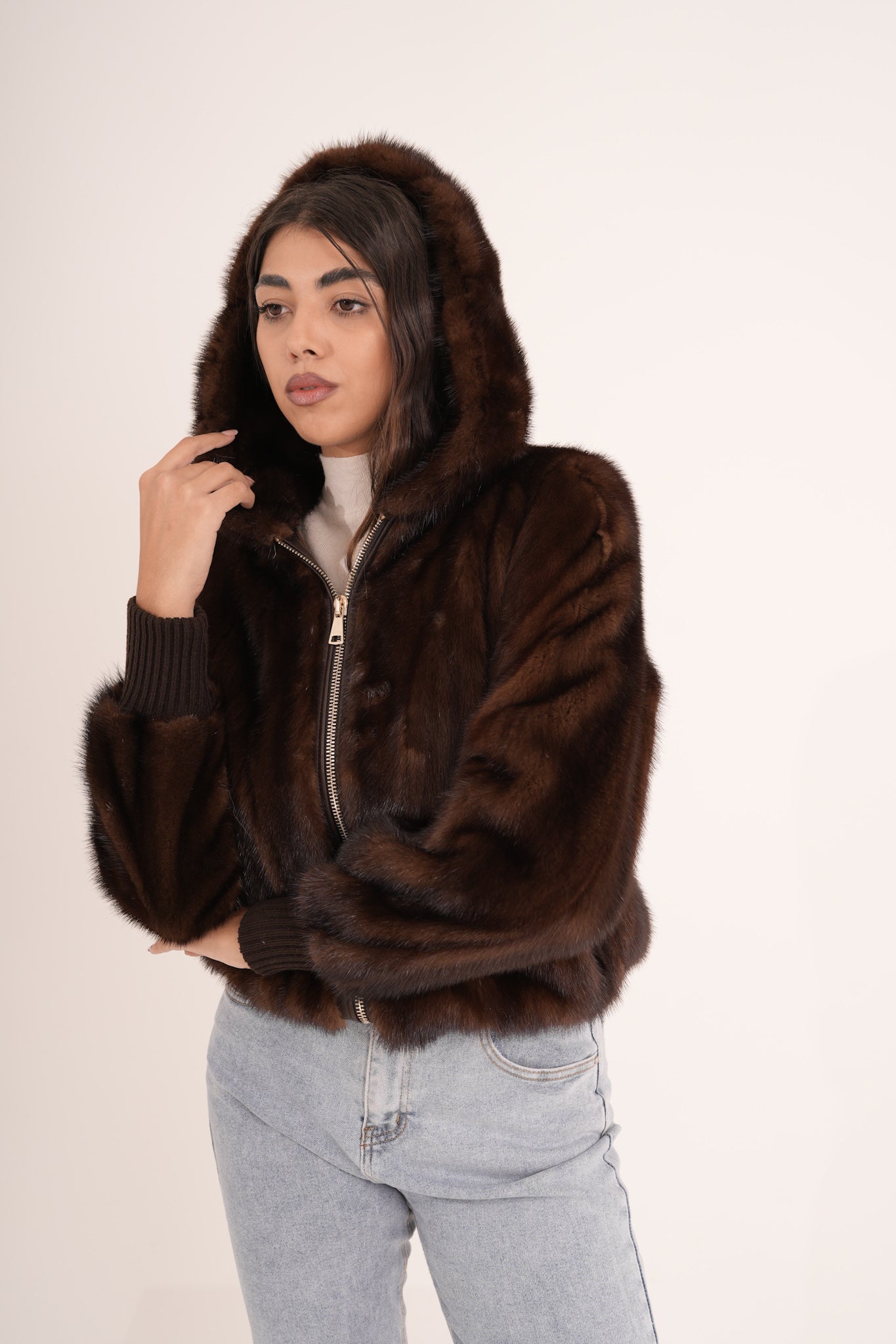 Bomber in visone AMALY