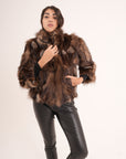 Bomber in volpe choco