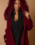 Dianne luxury coat bordeaux