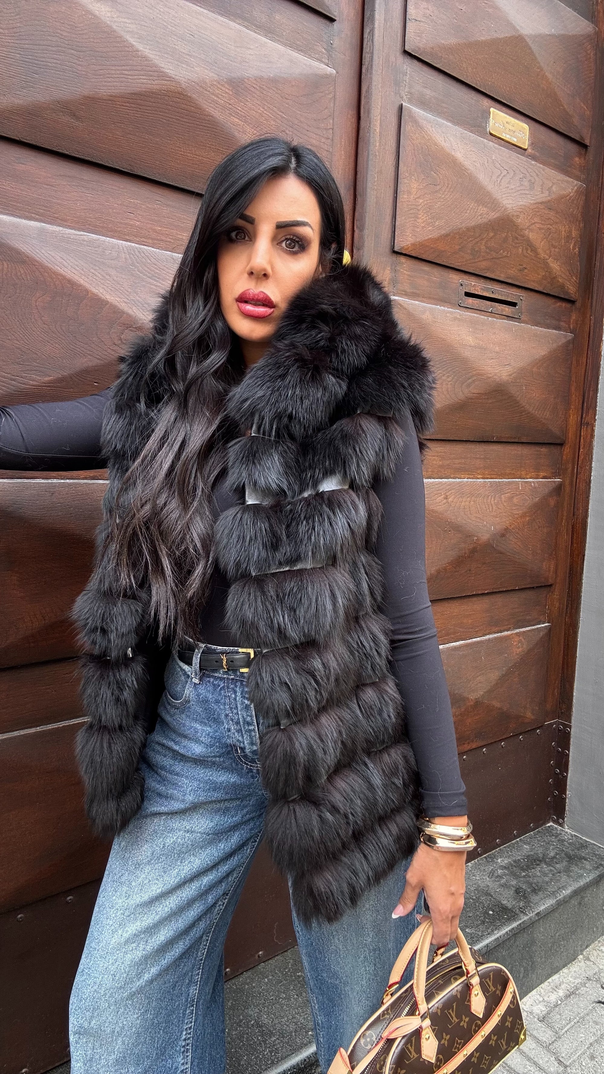 Gilet in volpe germana