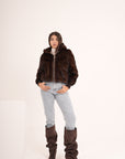 Bomber in visone AMALY