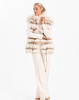Gilet volpe amaranto