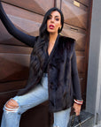 Gilet visone ghep