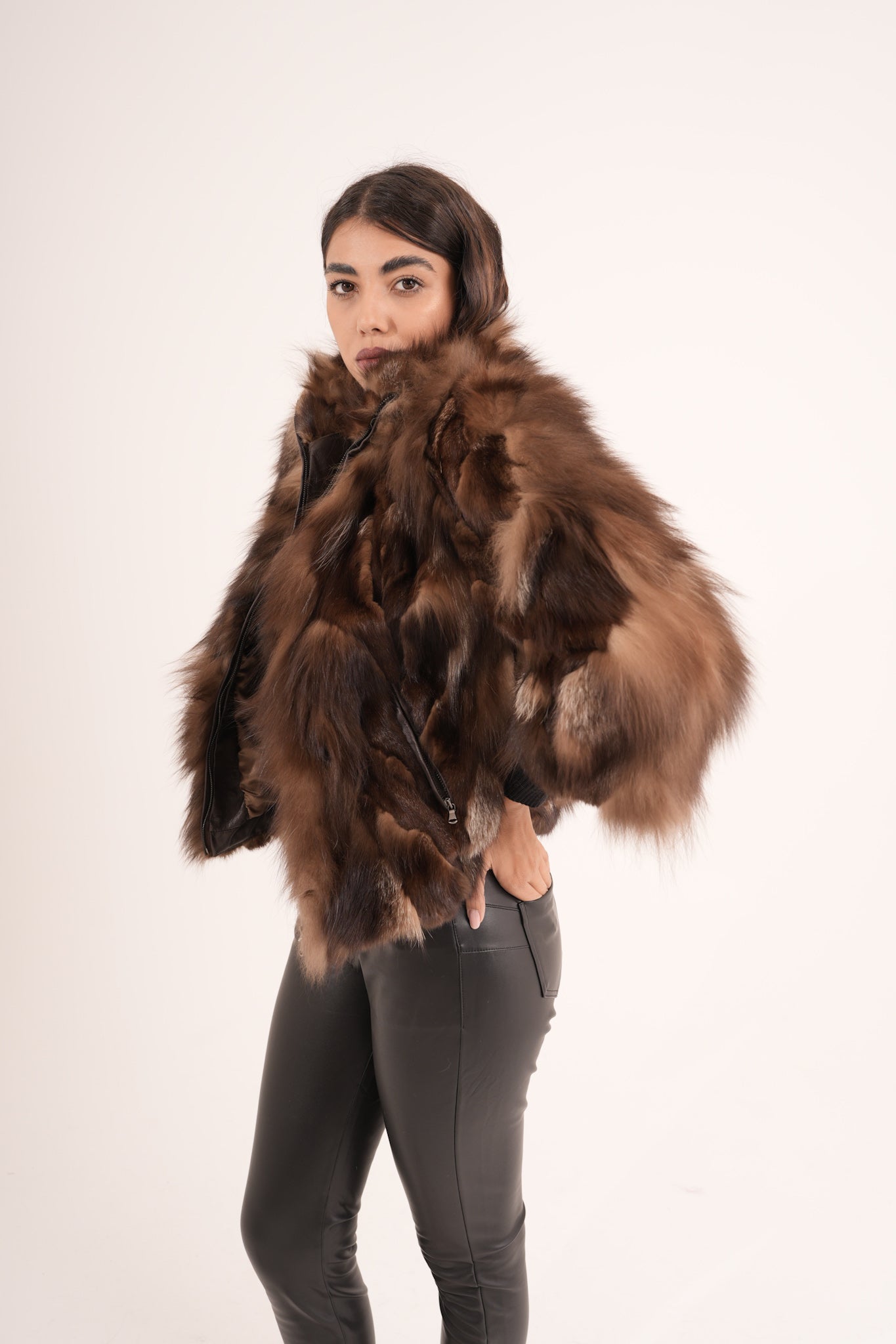 Bomber in volpe choco