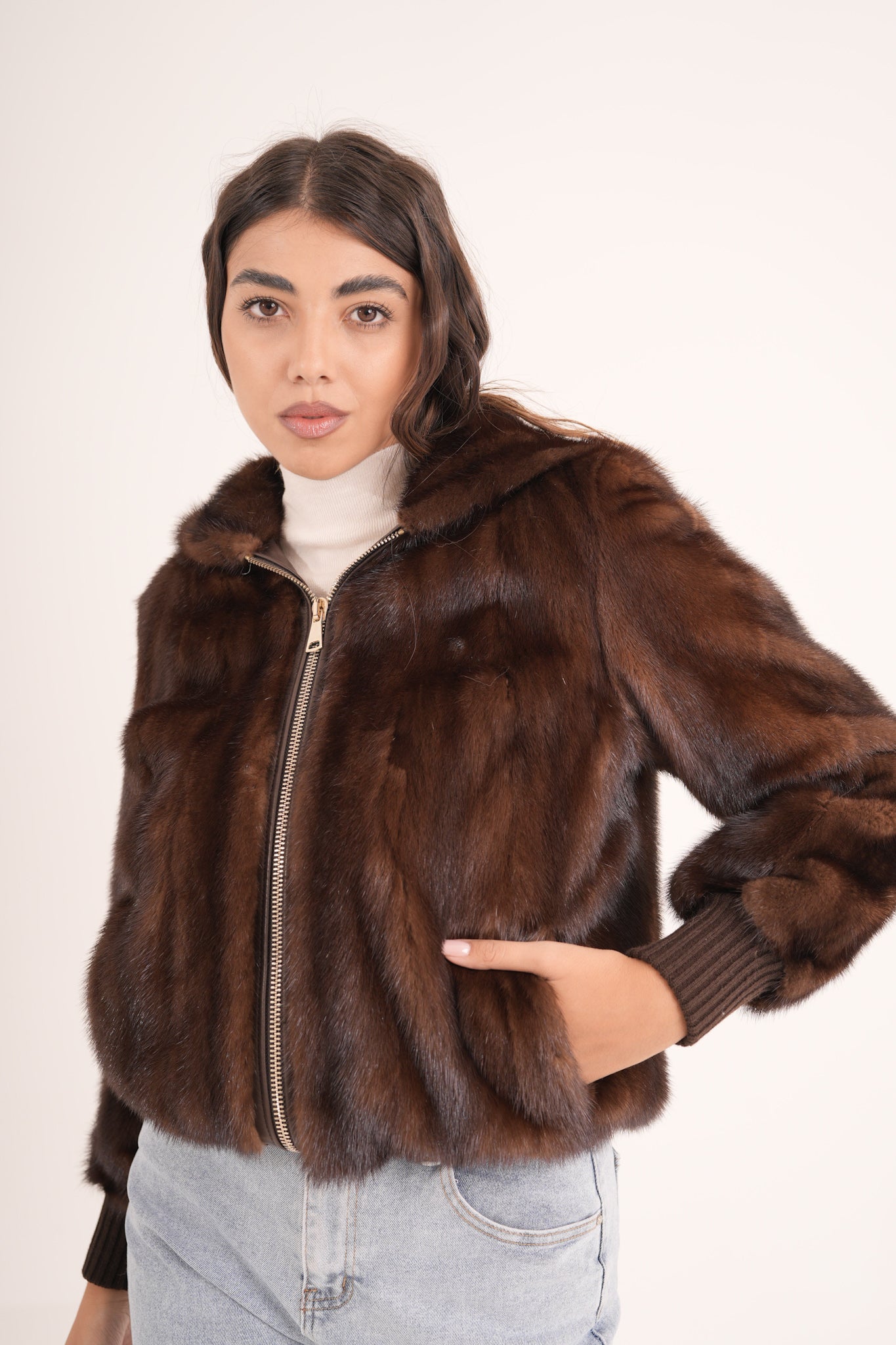 Bomber in visone AMALY