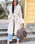 Cappotto doppiopetto luxury panna