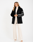 Blazer manica visone