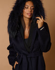 Dianne luxury coat blue