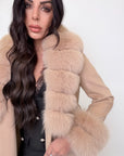 Cappotto luxury volpe camel