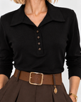 Maglia polo sandy black