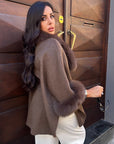 Cappa 50%lana 50%cashmere caffè