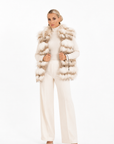 Gilet volpe amaranto