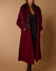Drama luxury coat bordeaux
