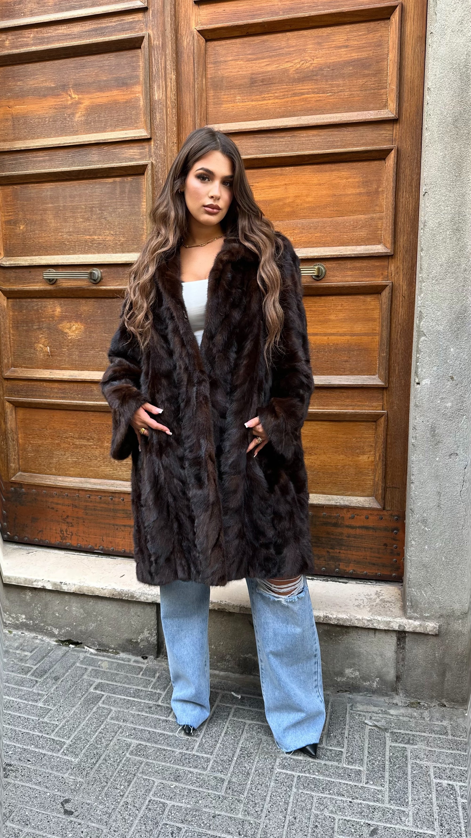 Visone bianca