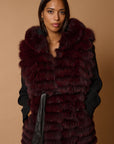 Gilet volpe leonie burgundy