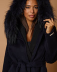 Dianne luxury coat blue