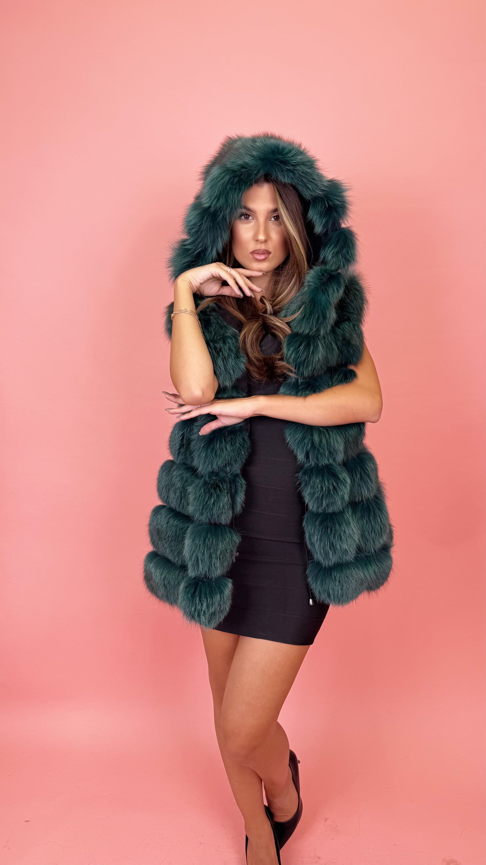 Gilet in volpe green