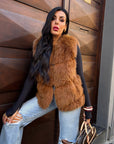 Gilet in volpe lamy