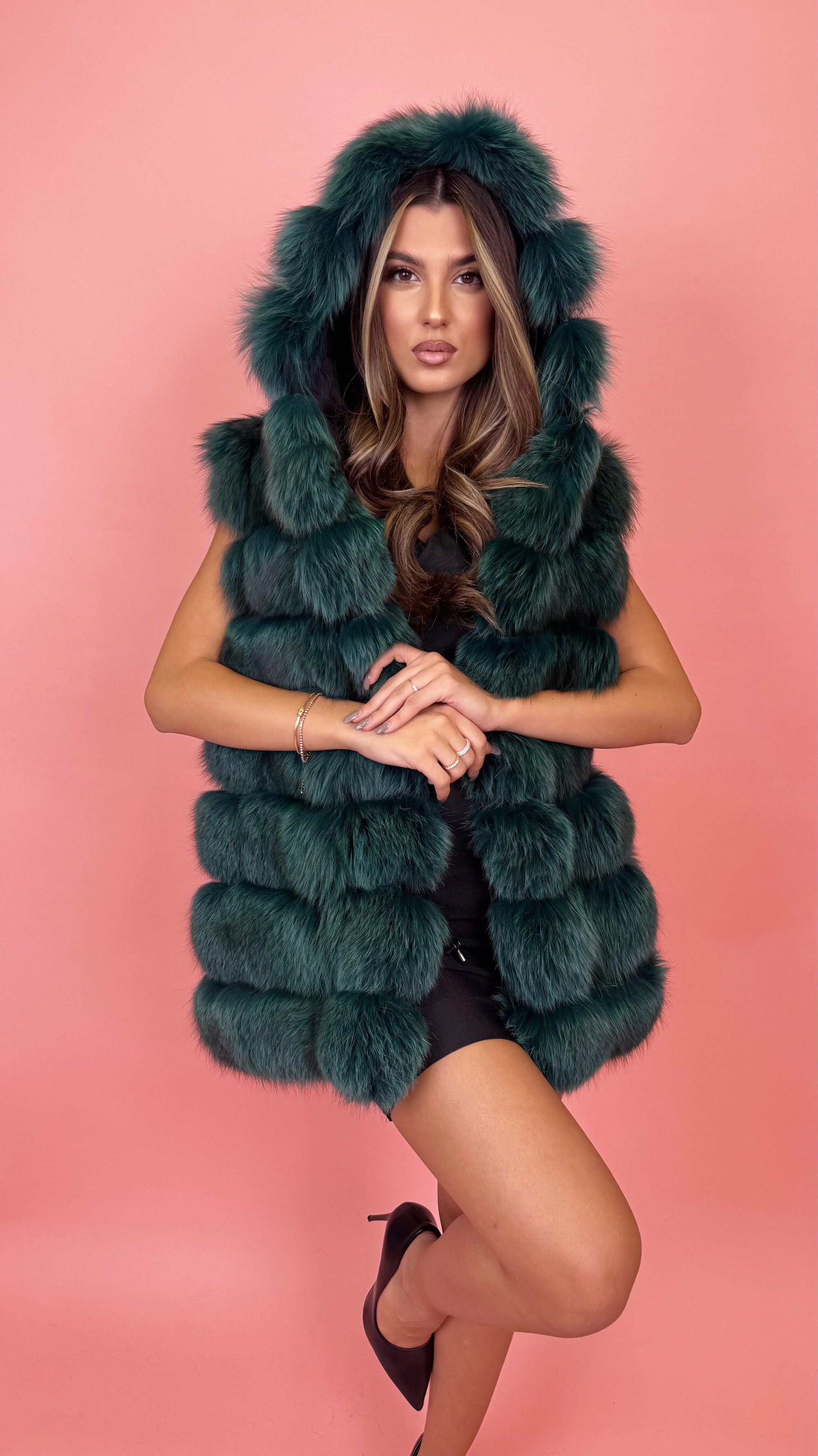 Gilet in volpe green