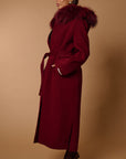 Dianne luxury coat bordeaux
