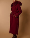 Dianne luxury coat bordeaux