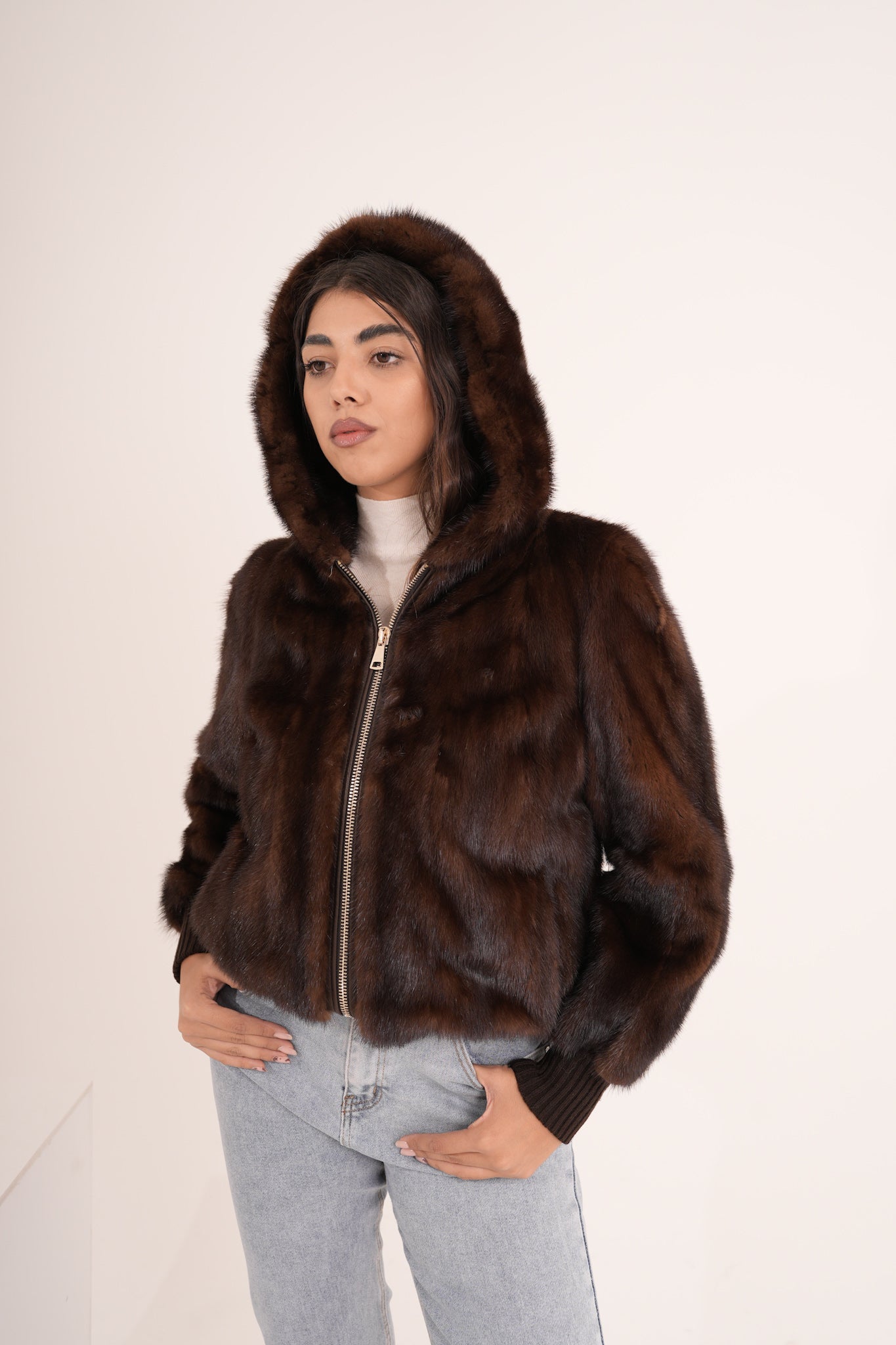 Bomber in visone AMALY