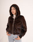 Bomber in visone AMALY